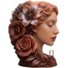 Flower Mold - Cylinder Molds Silicone Wave Spiral Candle Mold - Silicone Resin Casting Molds for Candle & Resin & Soap Craft Supplies
