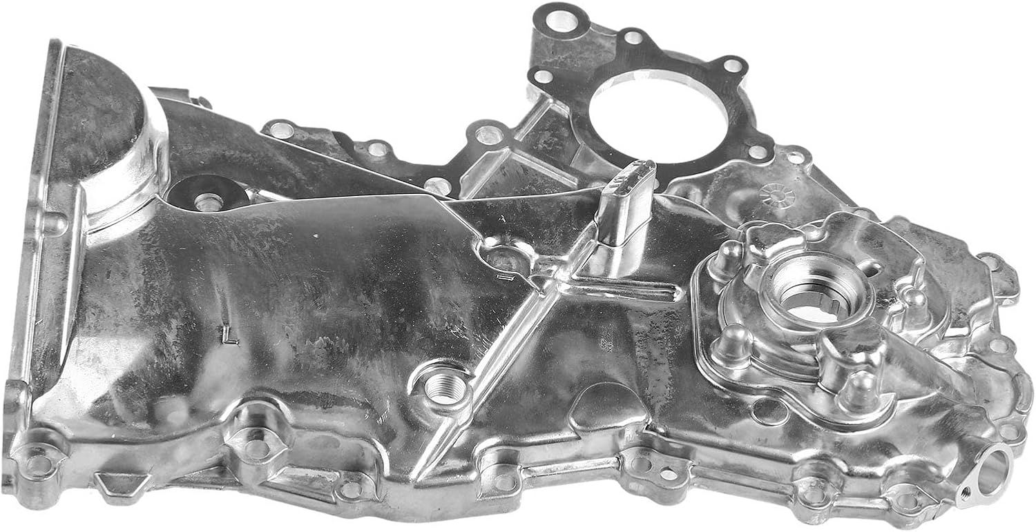 A-Premium Engine Timing Cover with Oil Pump Compatible with Toyota Yaris 2006-2011 Echo 2000-2005 Scion xA xB 2004-2006 1.5L