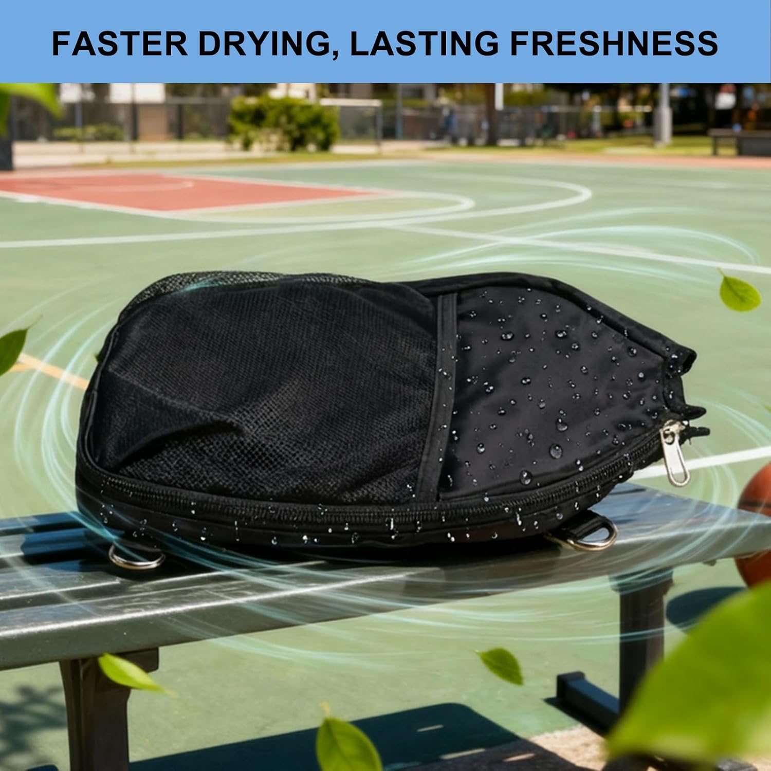 LAKE OF FIRE Pickleball Paddle Cover Perfect Fit for 2 Standard Paddles | Nylon,Crossbody Bag with Adjustable Strap & Zipper Phone Storage Pouch,Lightweight, Pickleball Gifts for Men and Women