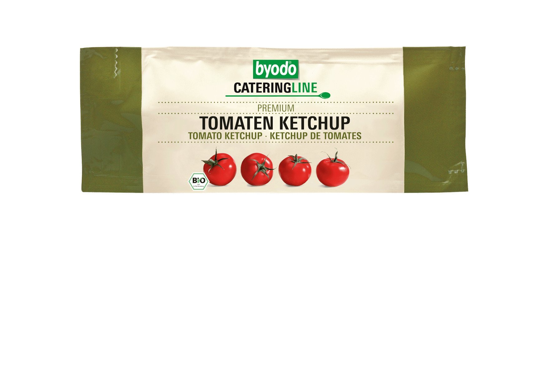 Byodo Ketchup Tomate, Portionsbeutel, 200er Pack (200 x 20 ml) - Bio