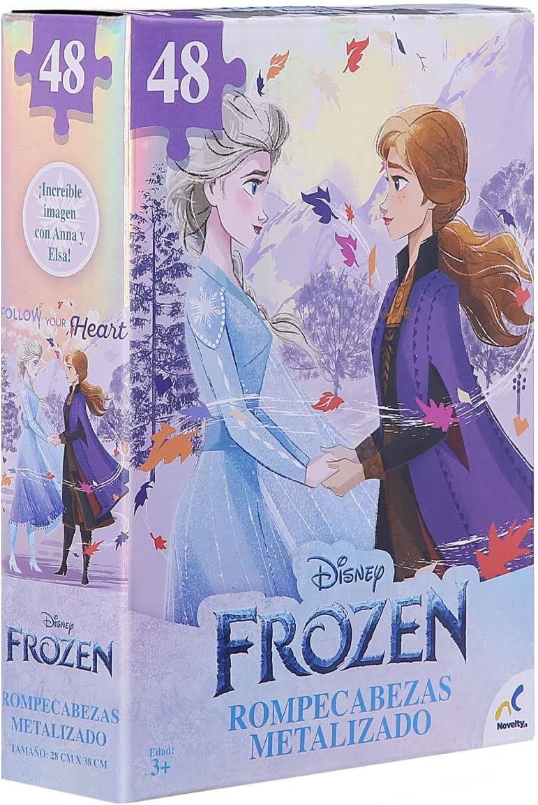 Novelty Rompecabezas Brillo Metálico de Frozen : Amazon.com.mx ...
