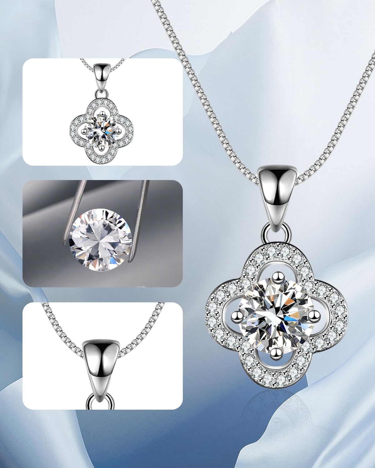 TFT Jewelry Pendant Necklace Sterling Silver Necklace For Women - Image 6