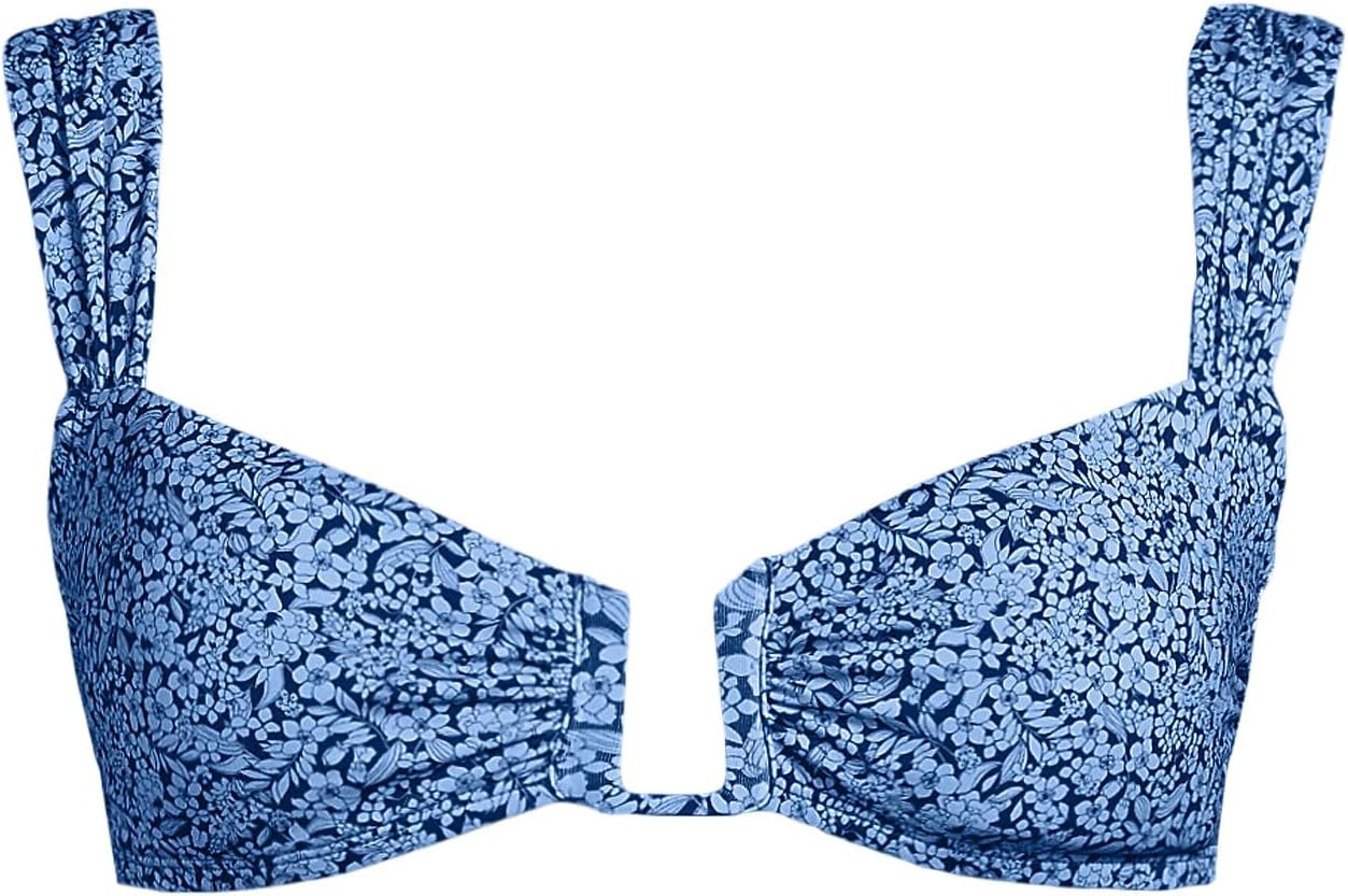 Lands' End Women's Rectangular Wire Bikini Top