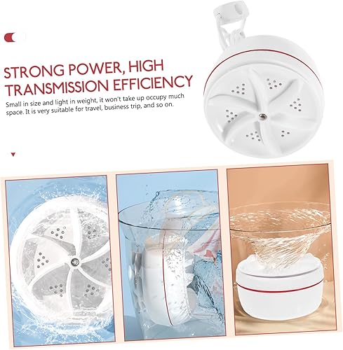 Miniatura 4 de jojofuny 2 unids portátil USB mini lavadora lavadora compacta para viajes Rvs y apartamentos Rotación inversa profunda diseño ligero