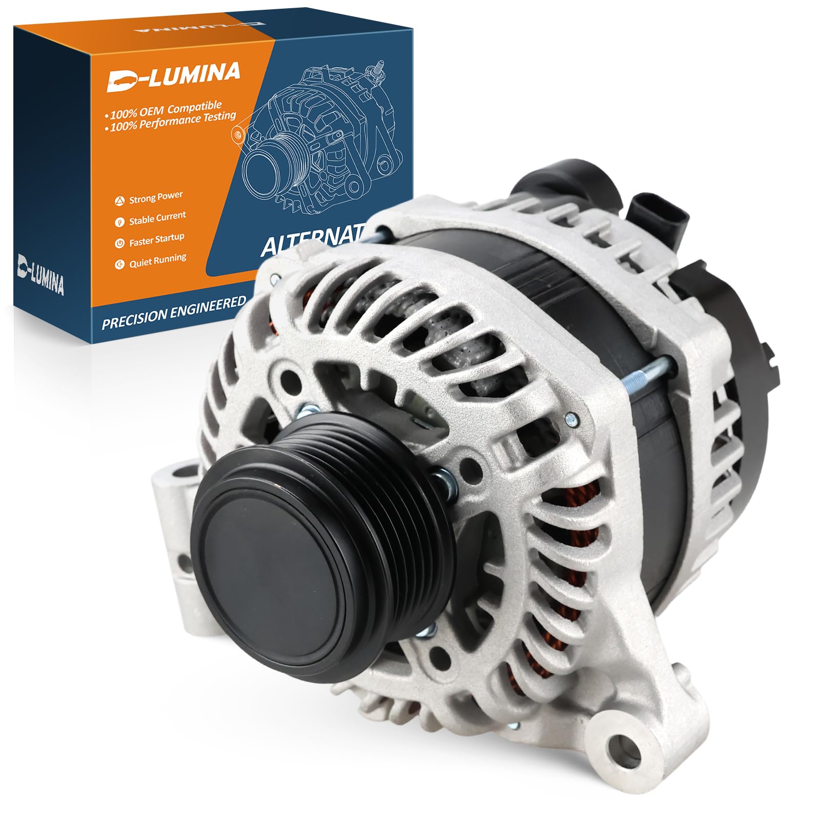 13552642 170A Alternator Fit for 18-22 Chevy Traverse Buick Enclave 3.6L V6 | 6-Groove Pulley Clockwise 12V Alternator Replace# 13565647 13545139 A002TV0181ZC ‎44017 44017R A44017 11937 11937A 679138