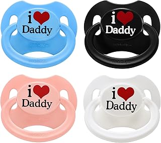 LittleForBig大人おしゃぶり 新型2代 蓋付【パパが大好き柄】4個セット