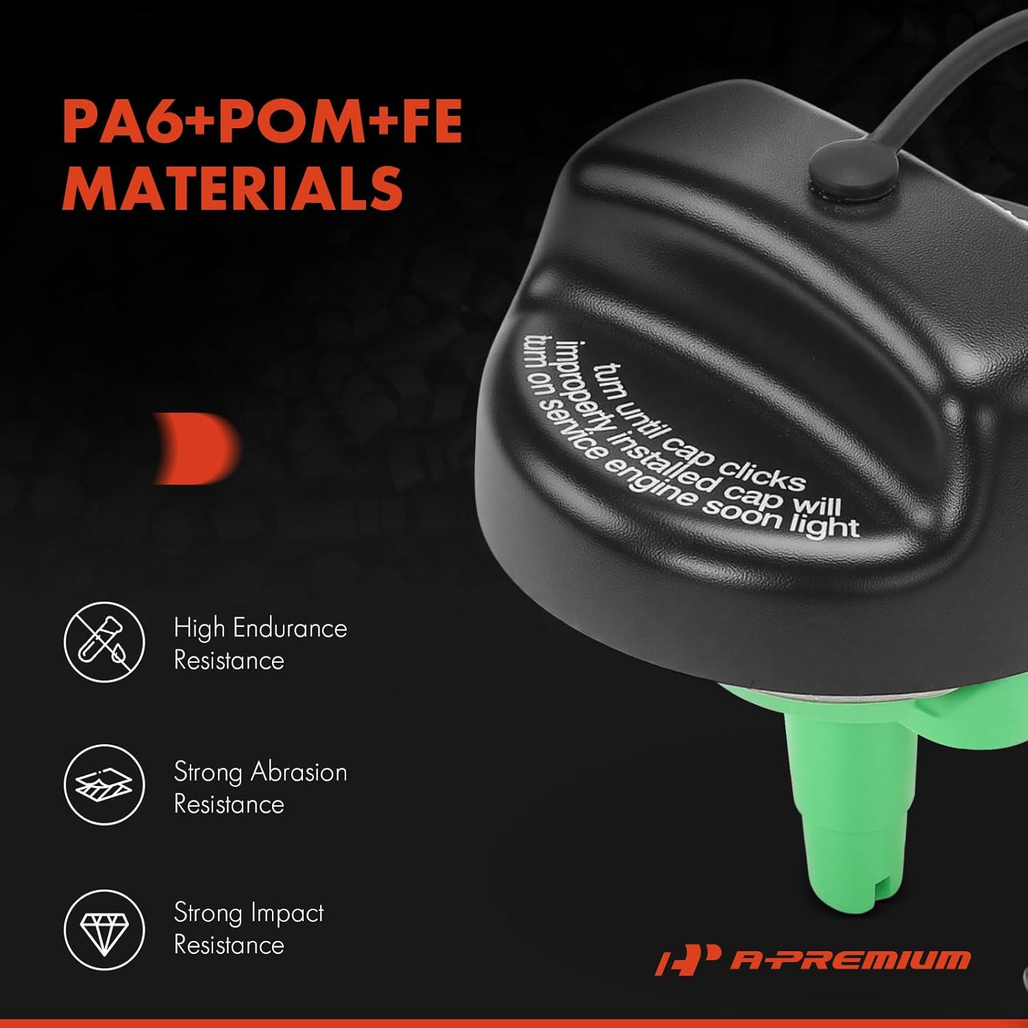 A-Premium Fuel Tank Filler Cap Compatible with BMW E53 Series X5 2000-2006, E85/E86 Series Z4 2003-2008