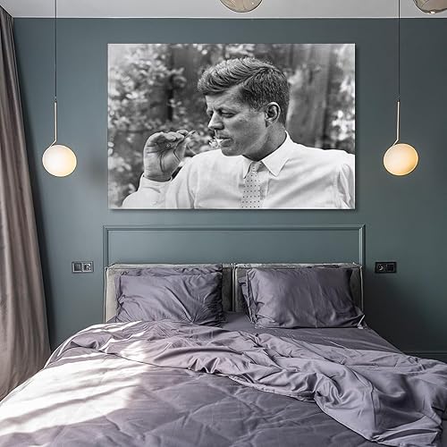 Miniatura 3 de John F Kennedy JFK - Pósteres presidenciales para fumar marihuana en lienzo, pintura para decoración de pared, obra de arte, arte para decoración