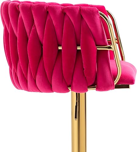 Miniatura 6 de Taburete de bar giratorio moderno taburete de bar ajustable con altura de mostrador taburete de bar de cocina con asiento espacioso respaldo y