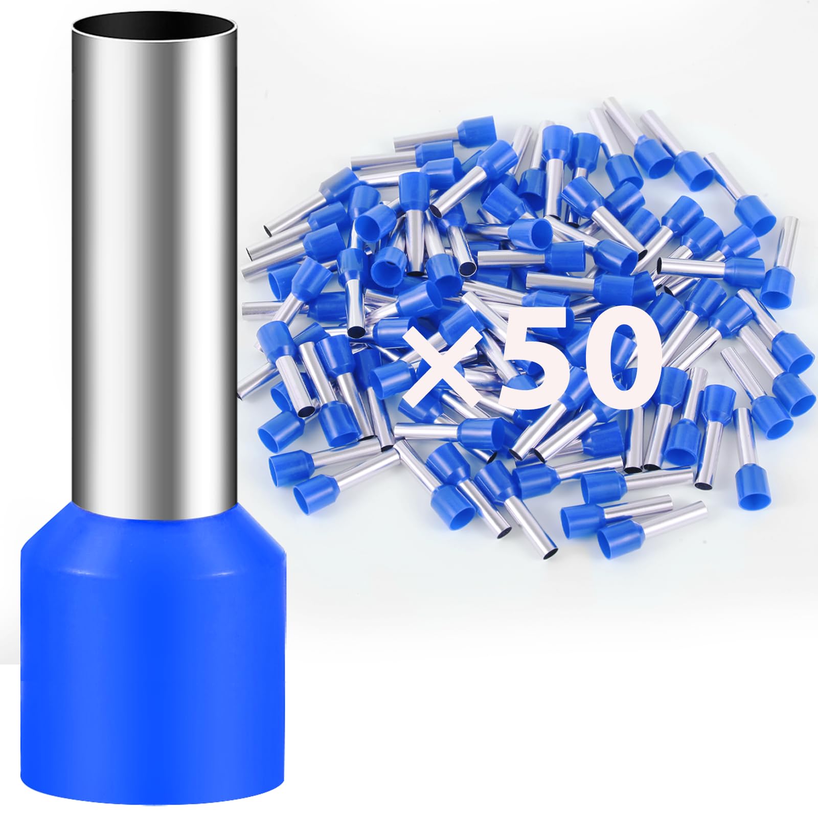 Puntali A Crimpare Per Fili - 80 Pezzi Da 2,5 Mm&sup2;, Connettori Isolati Per Cablaggi