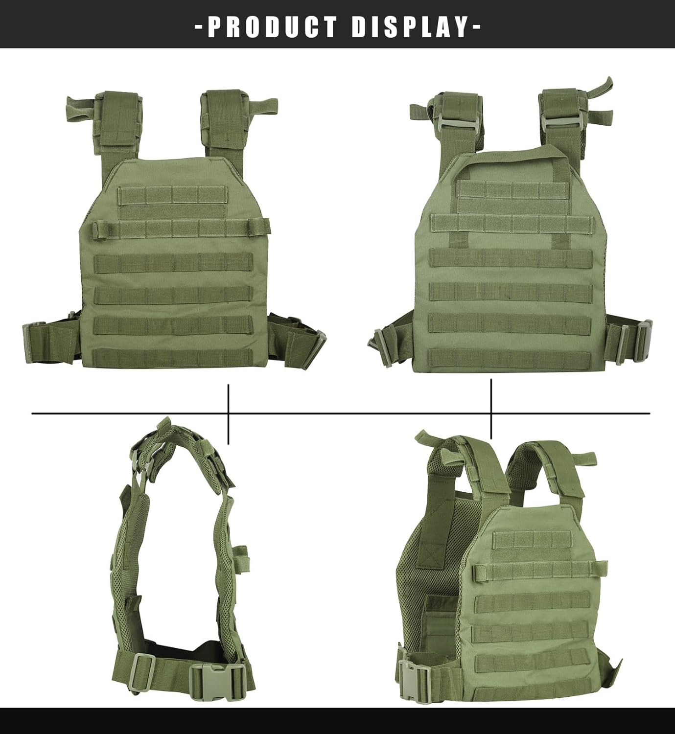 Miramrax Weighted Vest for Men and Women Weight Vests Adjustable Strength and Endurance Training Fitness Tactical Running