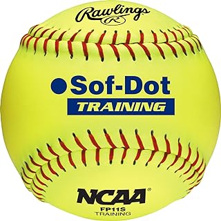 Rawlings | NCAA Soft Poly-Core Fastpitch Training Softballs | 12 Count