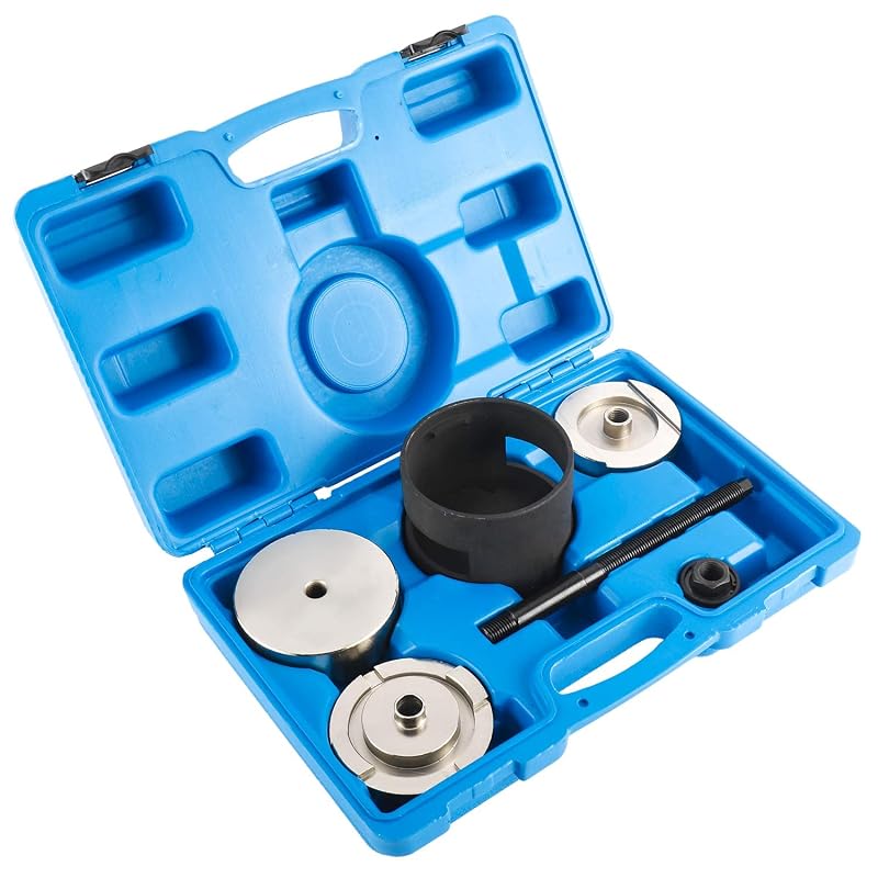 Kit com 6 ferramentas para remoção e instalação de buchas do subchassi da suspensão traseira BTSHUB compatível com BMW X5 E53 1999–2007