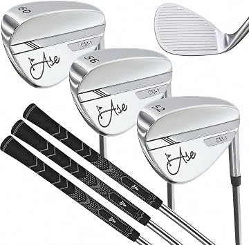 Golf Wedge Set and Singles 50-69 CNC Milled Face, Max Spin, Right Hand