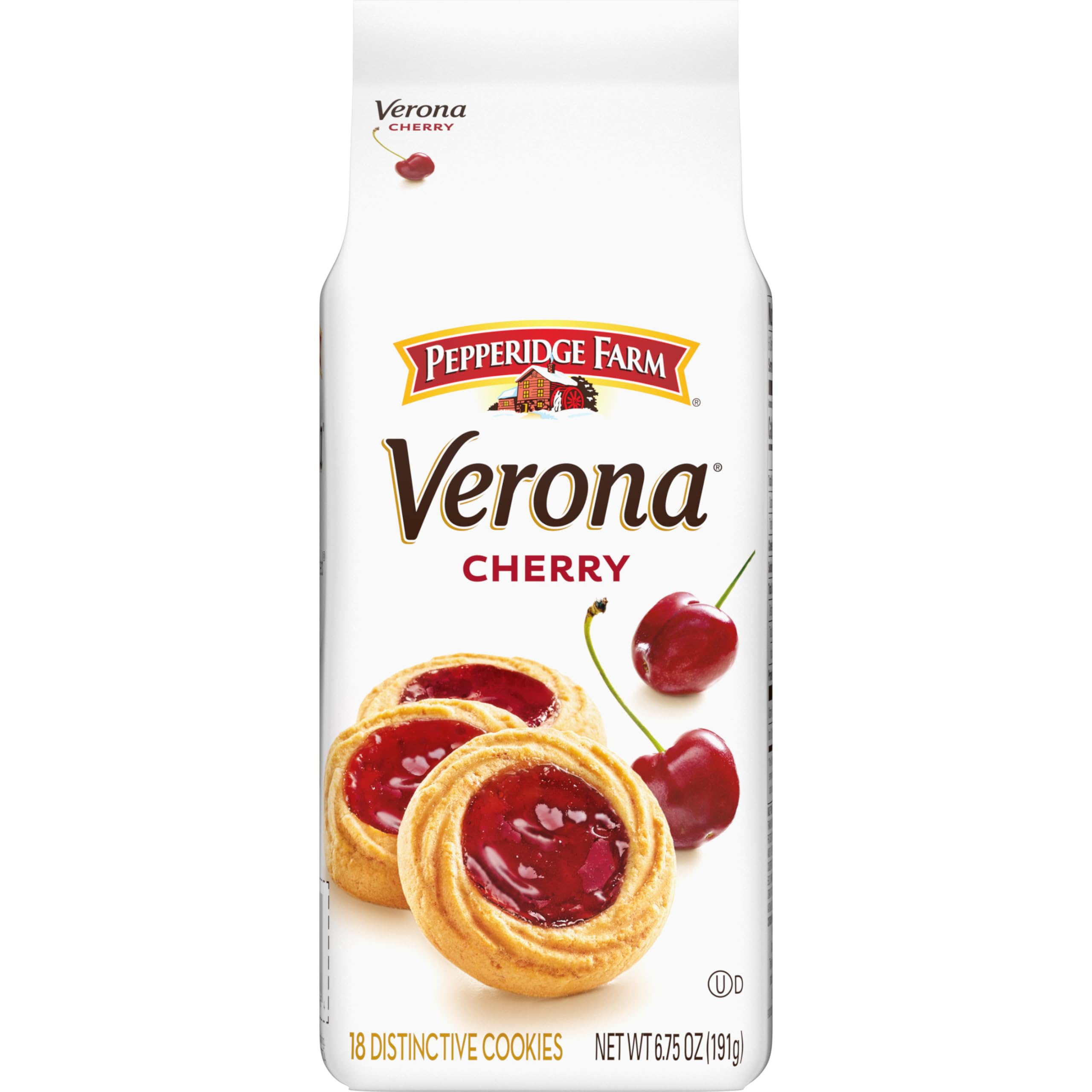 Amazon.com: Pepperidge Farm Verona Cherry Thumbprint Cookies, 6.75