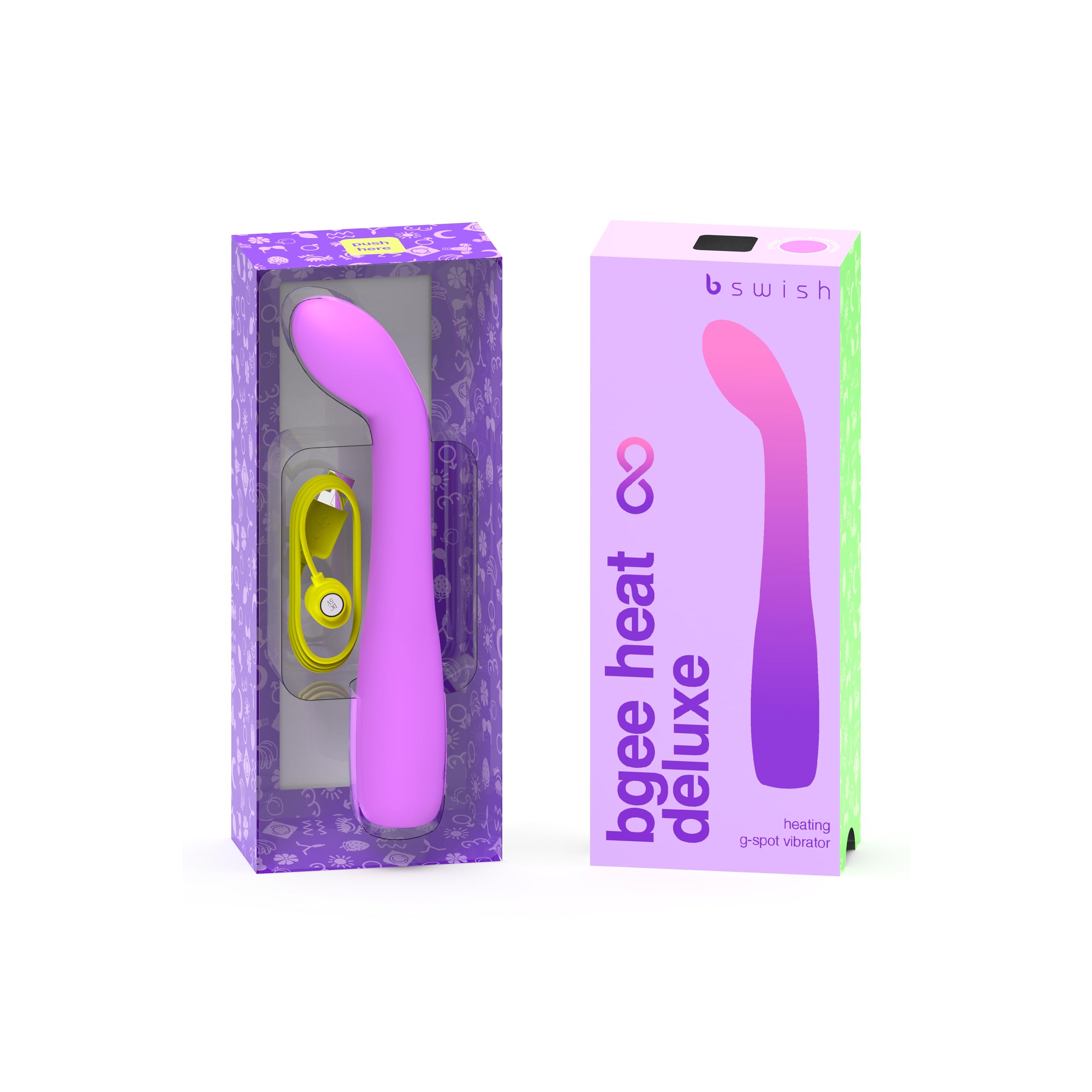 B SWISH - BGEE HEAT INFINITE DELUXE SILICONE RECHARGEABLE VIBRATOR SWEET LAVENDER