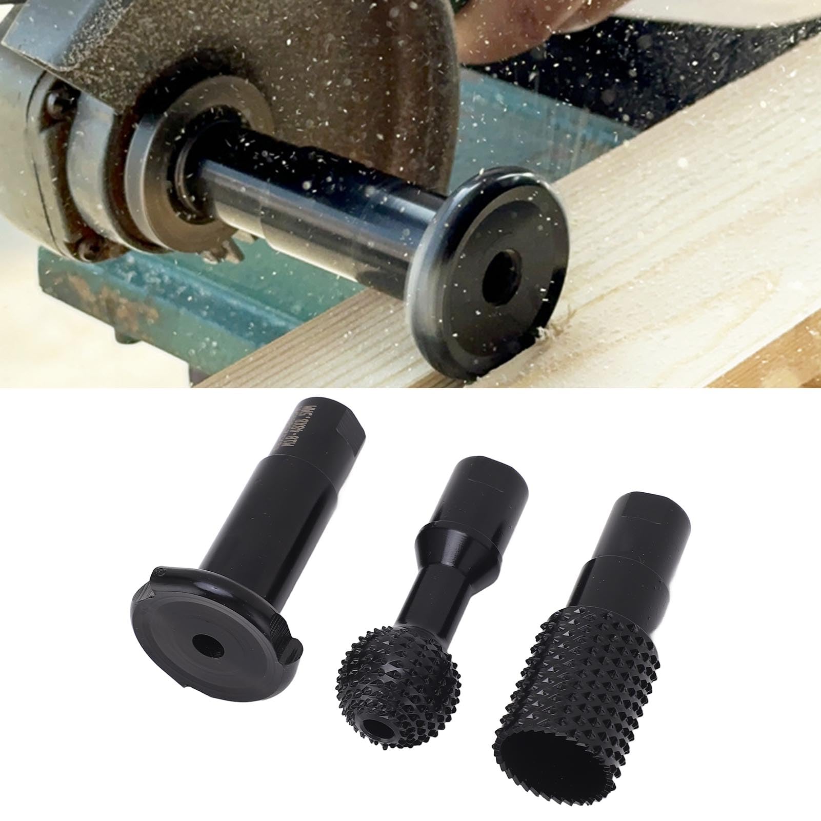 3 Stück Winkelschleifer-Aufsätze, M10 Rotationsgrat, für Holz-Kunststoff-Faserplatten
