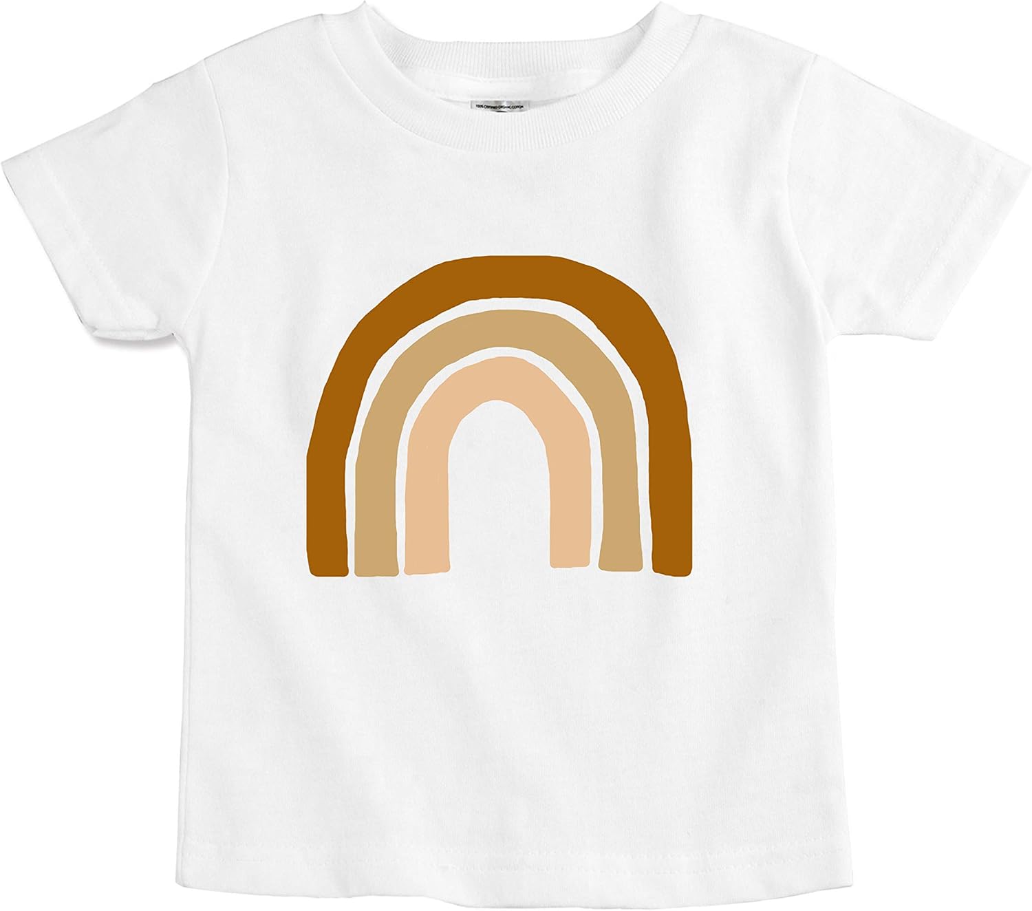 The Spunky Stork Earthy Rainbow Organic Cotton Toddler T Shirt