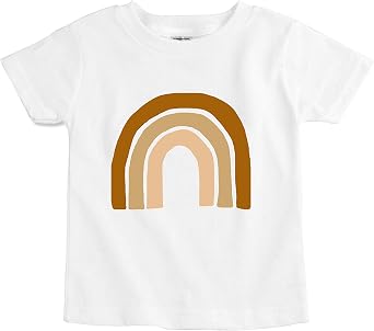 The Spunky Stork Earthy Rainbow Organic Cotton Toddler T Shirt