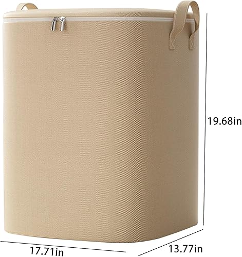 Miniatura 7 de Almacenamiento resistente con asas reforzadas, caja de almacenamiento para clasificación de armario con doble cremallera, bolsas de ropa de