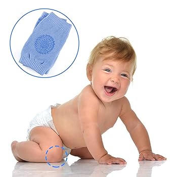 Ginocchiere Per Neonati - 4 Paia, Cotone Antiscivolo, Per Gattonare 0-24 Mesi - Foto 8