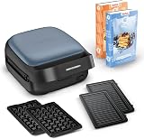 Tefal Snack Collection, Waffle Maker and Sandwich Maker, 20 Plates Available, Sweet and Savoury Recipes, SW8674F0 - 1