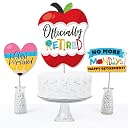 Big Dot of Happiness Teacher Retirement - Happy Retirement Party Centerpiece Sticks - Table Toppers - Set of 15 gallery image