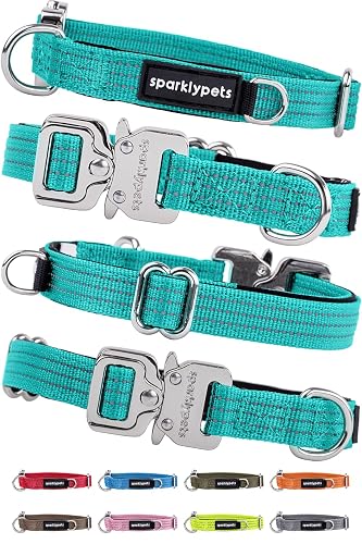 SparklyPets Collar de perro con hebilla y soporte para AirTag, extra