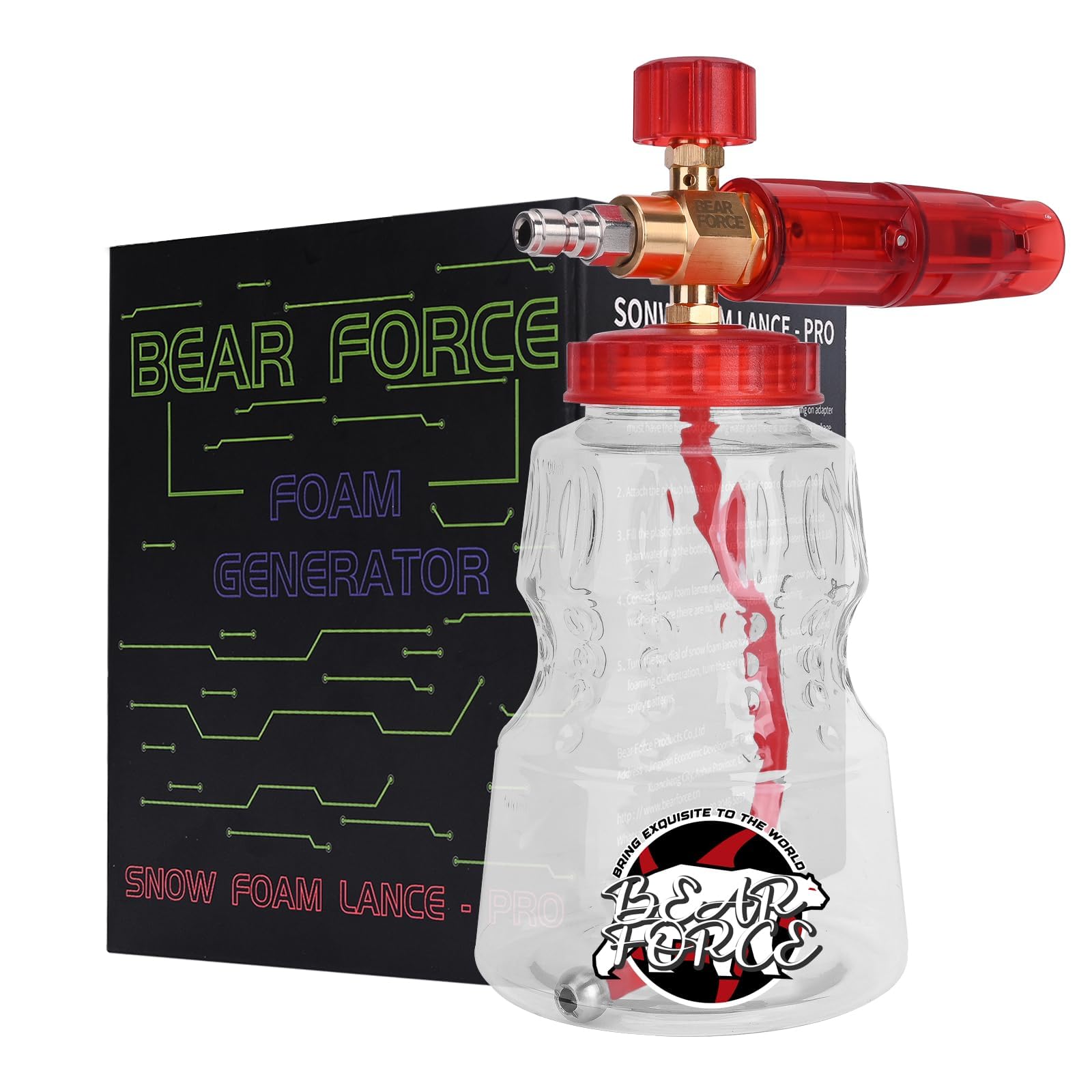 Amazon.co.jp: BEARFORCE 高圧洗浄機 真鍮フォームキャノン 泡発生器