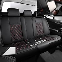 Vista 3 de Funda de asiento de coche de 5 asientos, para SsangYong Korando Actyon Rexton Rosa, asiento delantero y trasero de cuero para todo tipo de clima