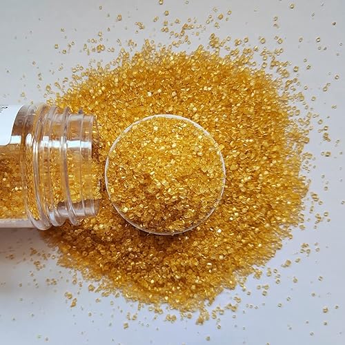 Miniatura 2 de Homankit Azúcar de lijado, cristales de azúcar comestibles dorados, mezcla de chispas de azúcar para pasteles, cupcakes, hornear, decoración de