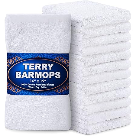 Amazon.com: GREEN LIFESTYLE Terry Kitchen Bar Mops Kitchen Towel 12 ...