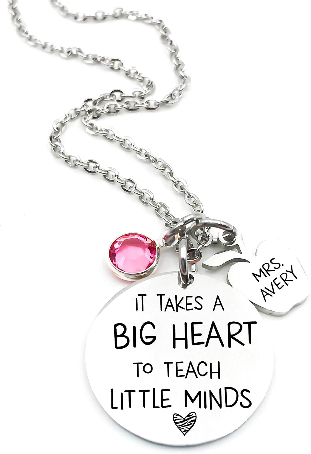 Teacher Gift, Back to School Gift, Teacher Appreciation, Teacher Keepsake, It Takes A Big Heart To Teach Little Minds, Stainless Steel