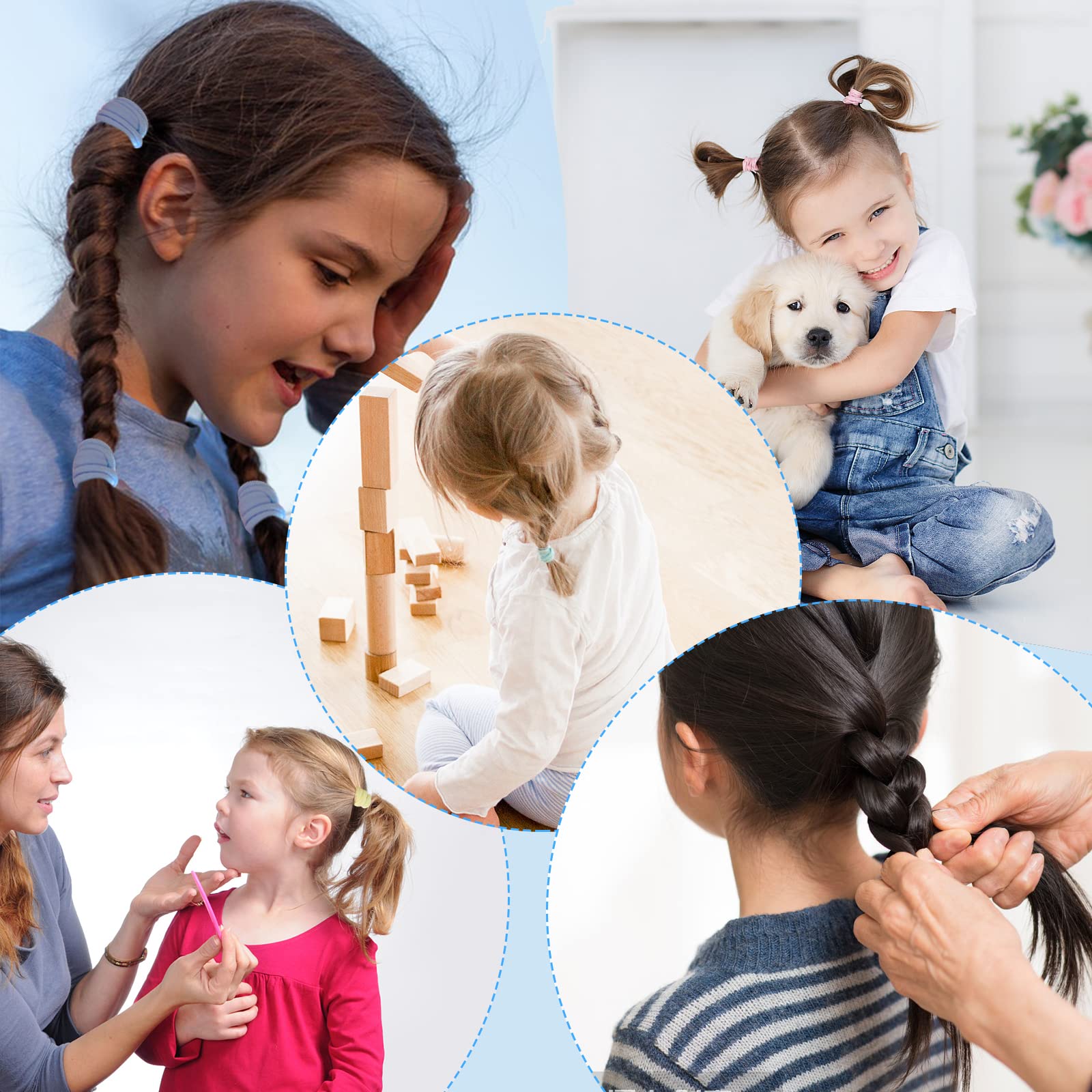 200 lazos para el pelo de bebé, lazos de algodón suave para el pelo de 1 pulgada, bandas de pelo multicolor sin costuras, rellenos de calcetines para niños y niñas 4