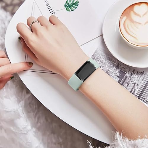 Vista 53 de Meliya Correa compatible con Fitbit Charge 6 Bands/Fitbit Charge 5 Bandas Mujeres Hombres, Silicona Suave Ajustable Impermeable Deportiva Correa