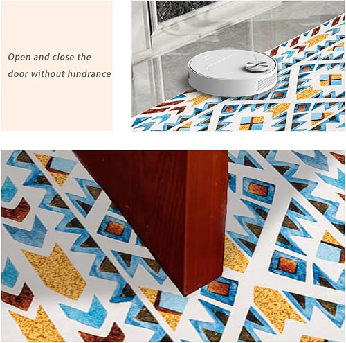 Miniatura 7 de Alfombra bohemia, lavable de 6 x 9 pies, alfombra cómoda y suave, antideslizante, alfombras esponjosas para dormitorio, sala de estar, comedor,