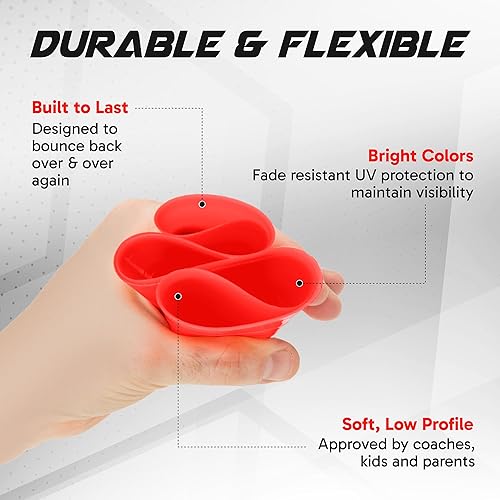 Miniatura 3 de Conos de disco Pro (juego de 50 unidades) conos de agilidad con bolsa de transporte y soporte para entrenamiento, fútbol, fútbol americano, niños,