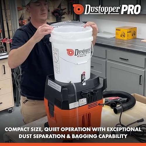 Miniatura 4 de Turbo Bagger Shop - Sistema de recolección de polvo de alto rendimiento con accesorios para sistema de vacío húmedo y seco, ideal para tiendas,