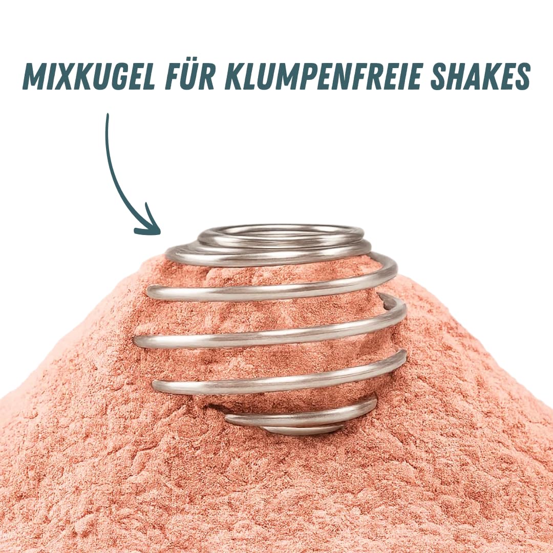 Glasfabrik Premium Glass Shaker Protein Shake 1 Litre Bpa Free Glass Bottle With Stainless Steel Ball Sustainable Protein Shaker Made Of Glass Tasteless And Leak Proof German Brand Quality - View #9