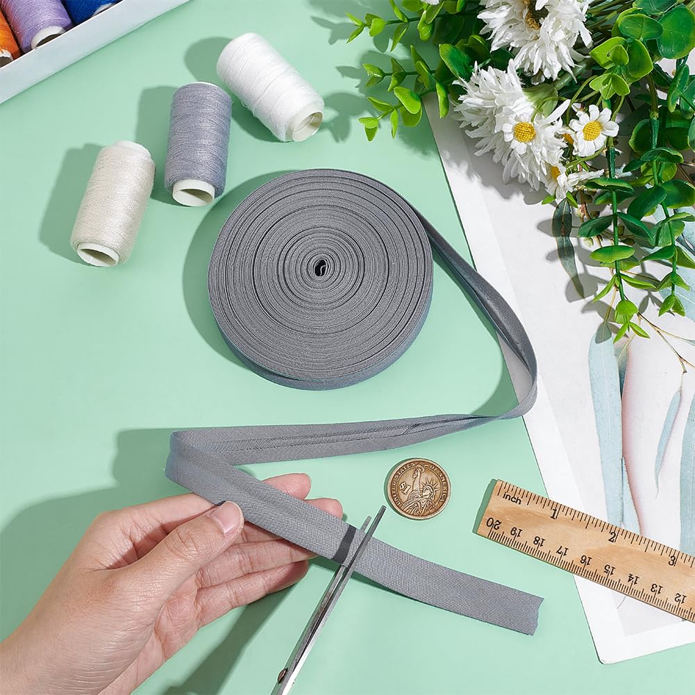 Goldenes Schrägband 15mm - 25m Einfach Gefaltet Für Näharbeiten