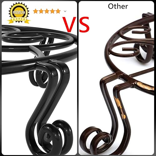 Miniatura 9 de Yimobra Soporte de metal para macetas patentado original de alta resistencia para interiores y exteriores. Soporte circular de hierro inoxidable