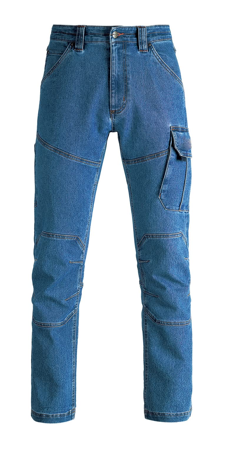KAPRIOL Nimes Jeans da Lavoro e Tempo Libero Resistenti Confortevoli Slimfit