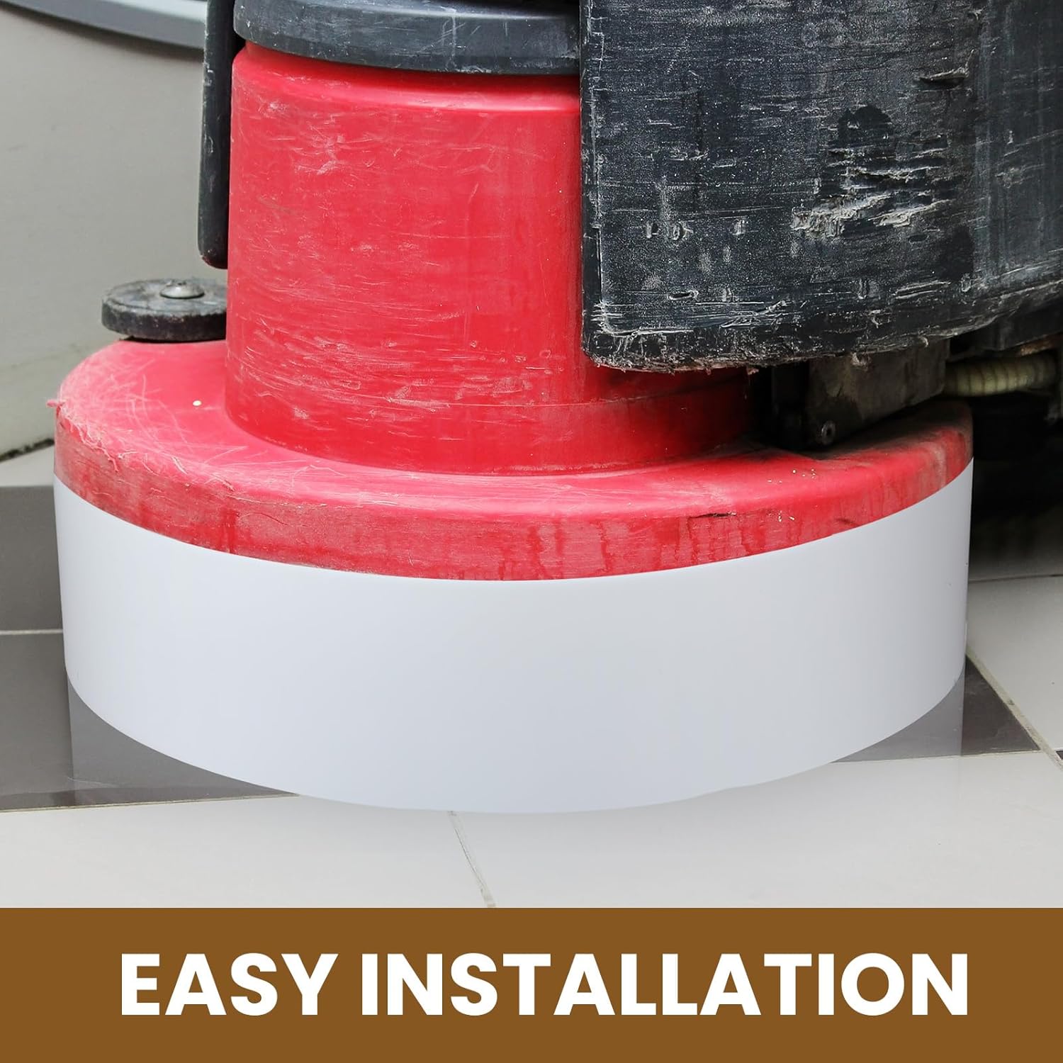 2 Pcs 96” Splash Guard for Floor Scrubbers Adjustable Splash Guard with Slots for Applicable Different Sizes Scrubbers, Stripping Floors Protect Walls