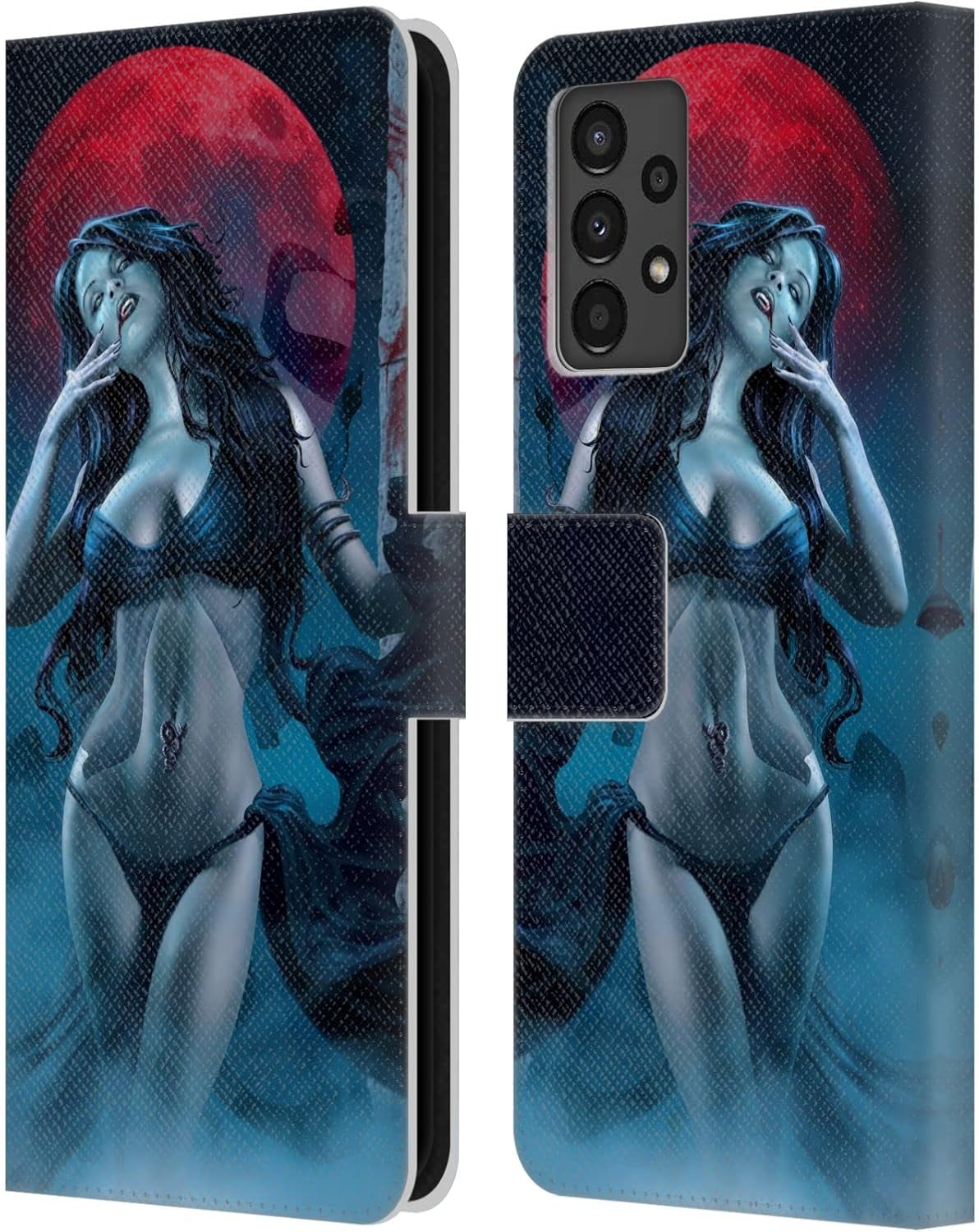 Head Case Designs Officially Licensed Tom Wood Blood Lust Vampire Fantasy Leather Wallet Case Compatible with Samsung Galaxy A13 (2022)