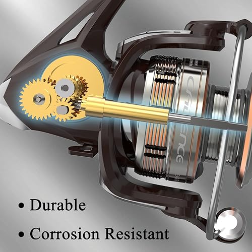 Miniatura 2 de Cadence Spinning Reel-Elate 10+1 BB Light Weight & Durable -Stainless Steel Main Shaft,Die-Casting Handle&Double Anodized Spool-Ultra Smooth