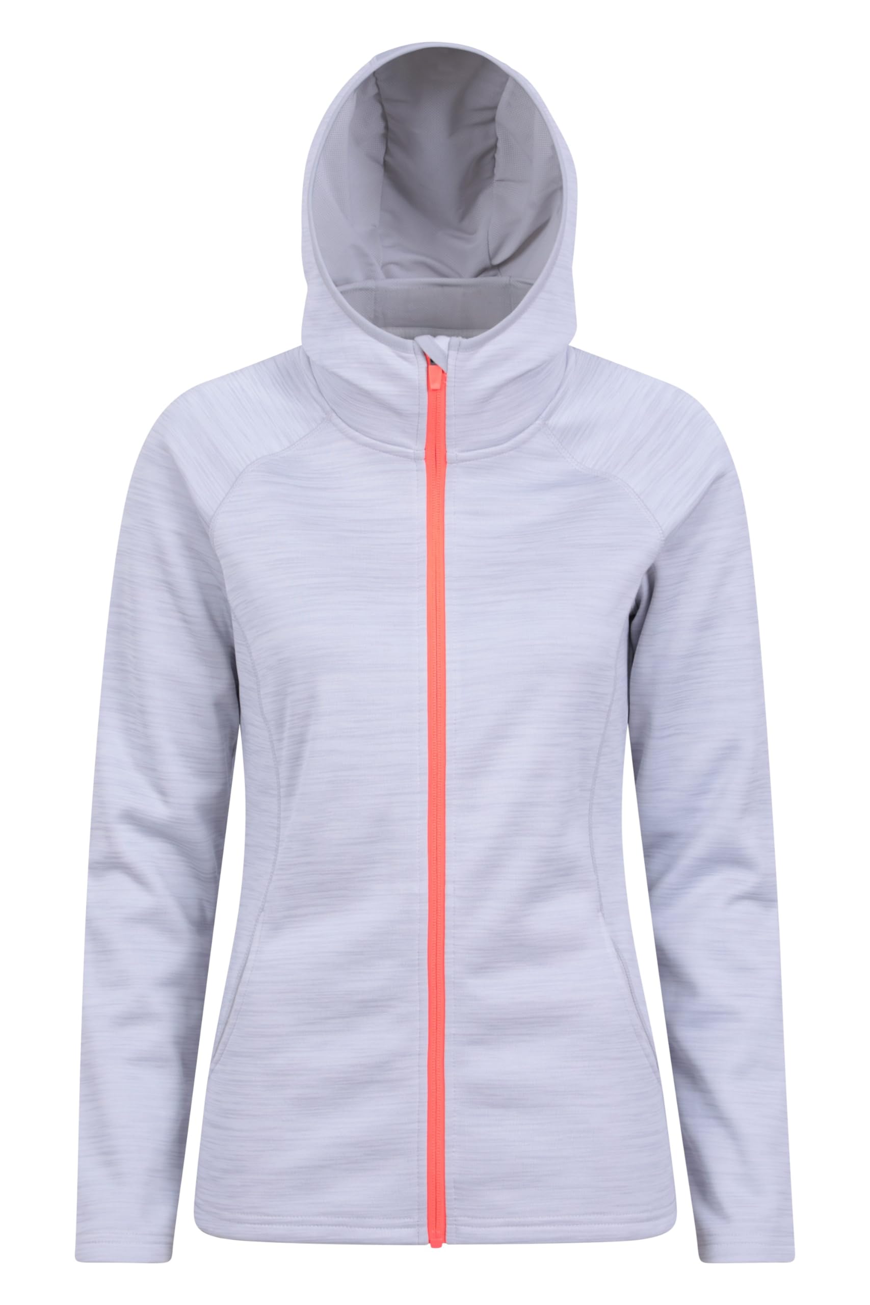 Mountain Warehouse Women's Chakra Active Hoodie Hoody Lightweight in Grey | Size: 6