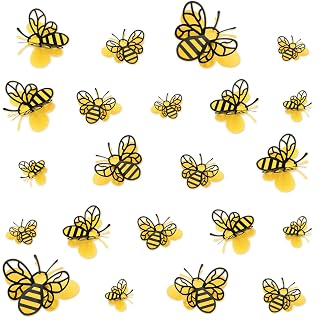 Feifeiya 30 Pcs 3D Bee Decoration Large Bumble Wall Sticker, Regular Style - Amazon product rated Grade A