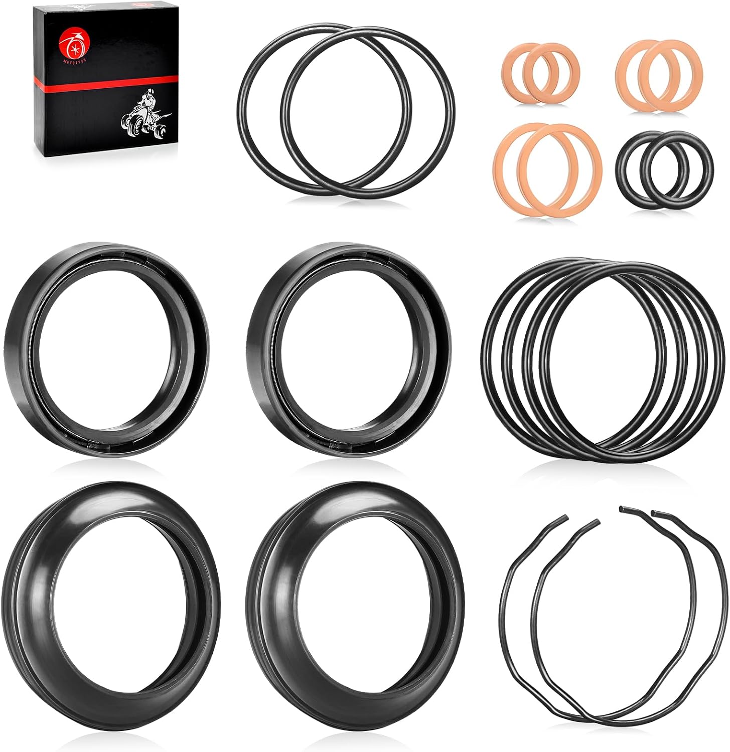 Fork Dust Oil Seals Kit For SUZUKI GSX-R600 GSX-R750 GSF1200 Bandit 1200 DL650 V-Strom 650 RF900R For HONDA CB1000A/AC