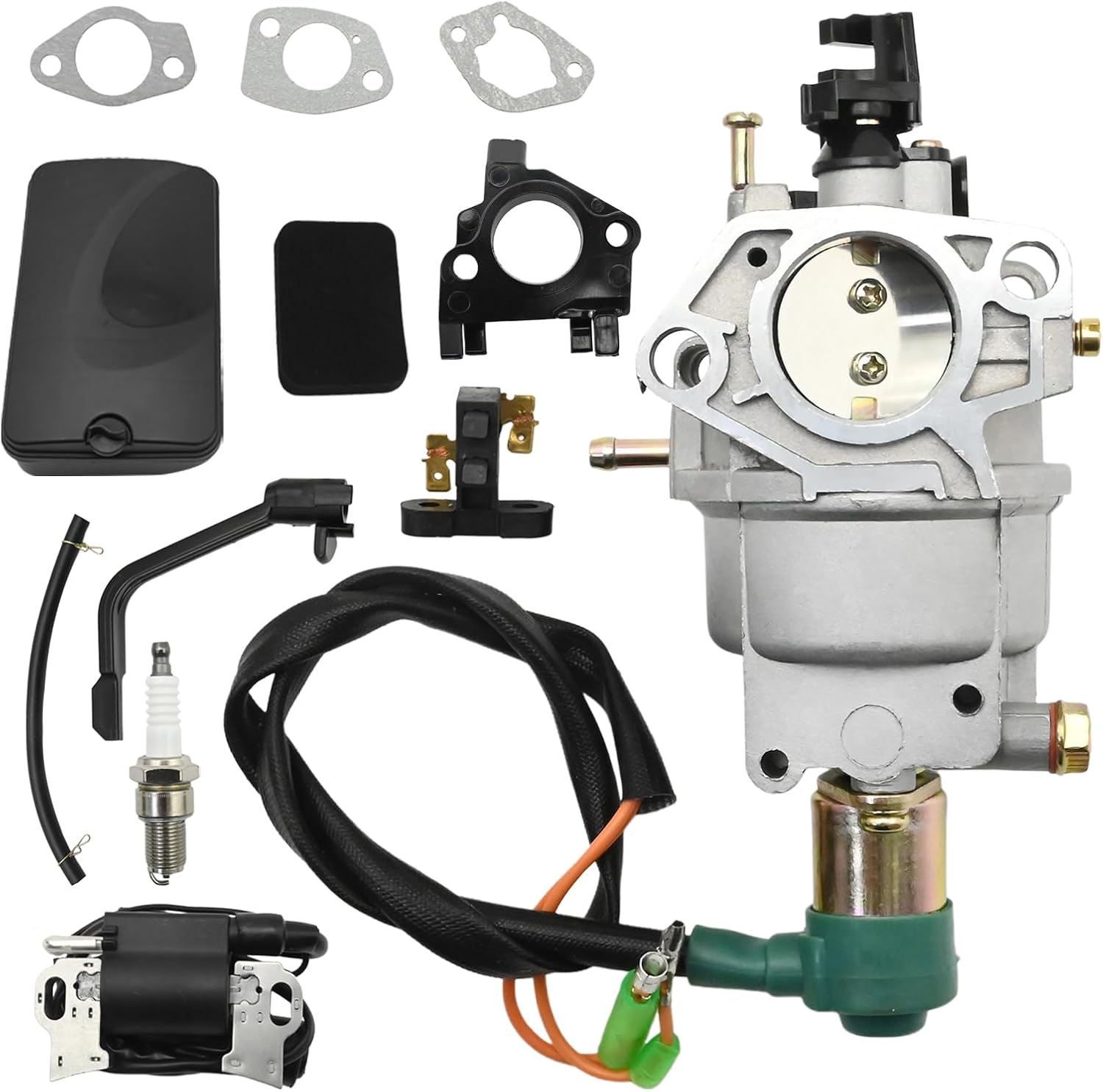 Generator Carburetor Kit Replacement for Honda Champion Predator GX340 GX390 420cc 439cc 459cc 11HP 13HP Generators 6500 8750 9000 5500 7000 Watts