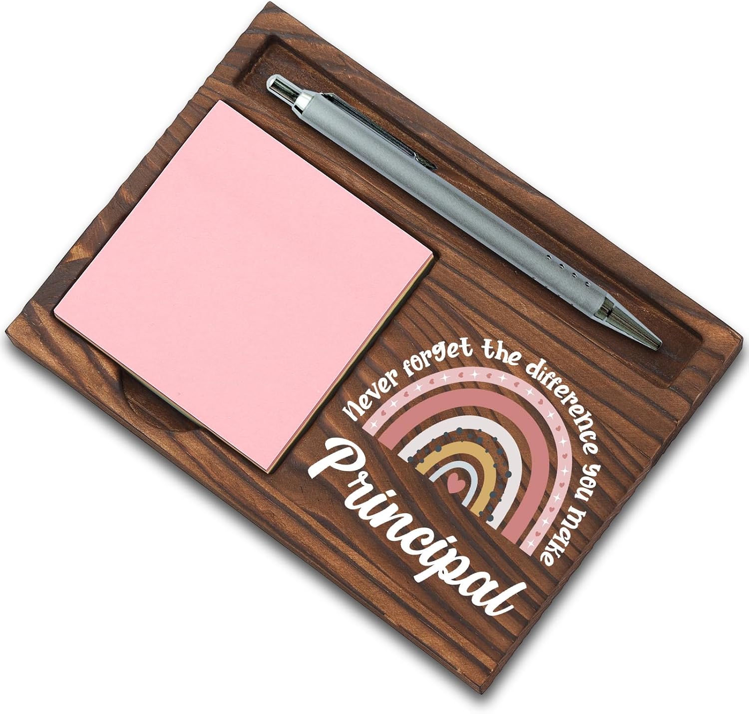 Principal Gifts, Thank You Appreciation Gifts for Principal Week Graduation Birthday Christmas School Office Desk Self-Stick Note Pad Holders SBB7